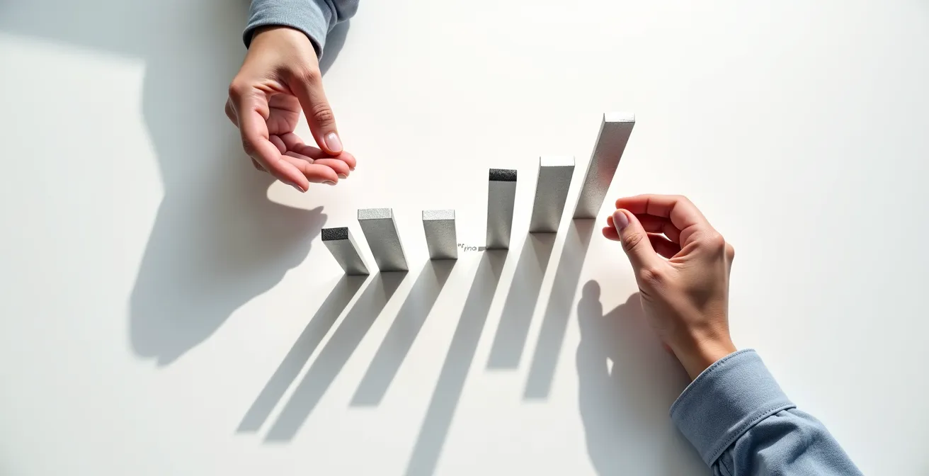 Professional presenting salary market data on abstract visualization board