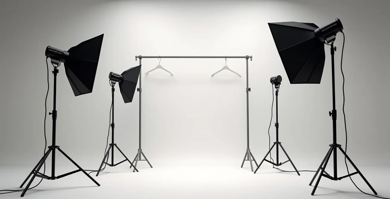 Editorial photo showing contrast between social media facade and factory reality