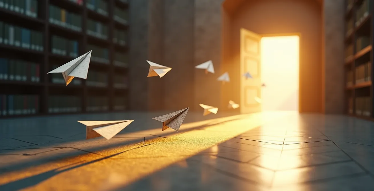 Visual workflow showing the Unpaywall extension finding open access versions